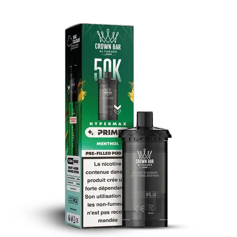 Pod Al Fakher Crown Bar Hypermax Prime 50K - 2x10ml 6mg