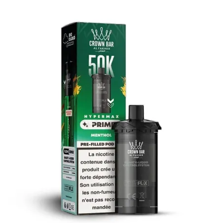Pod Al Fakher Crown Bar Hypermax Prime 50K - 2x10ml 6mg