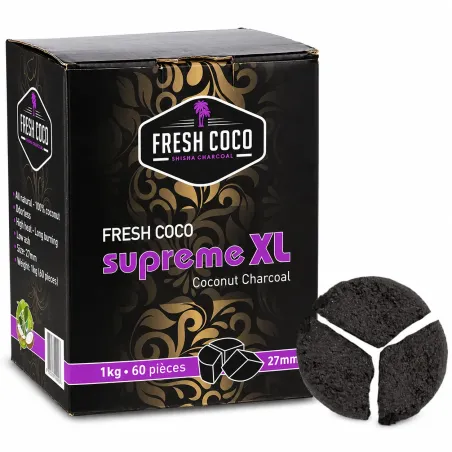 Fresh Coco Supreme XL 27mm 60 pièces 1 kg – Chicha